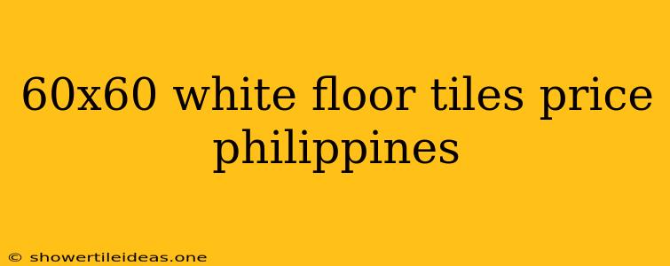 60x60 White Floor Tiles Price Philippines