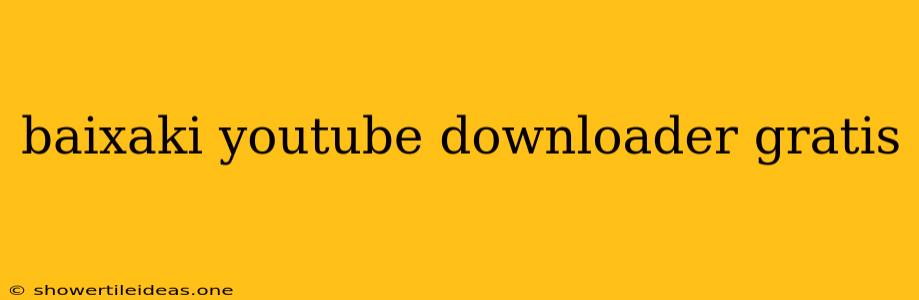 Baixaki Youtube Downloader Gratis