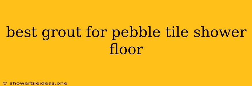 Best Grout For Pebble Tile Shower Floor