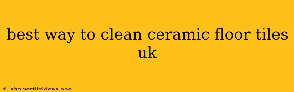 Best Way To Clean Ceramic Floor Tiles Uk