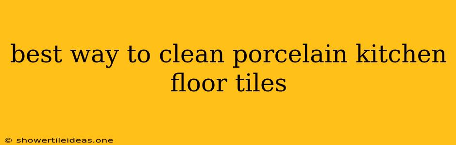 Best Way To Clean Porcelain Kitchen Floor Tiles
