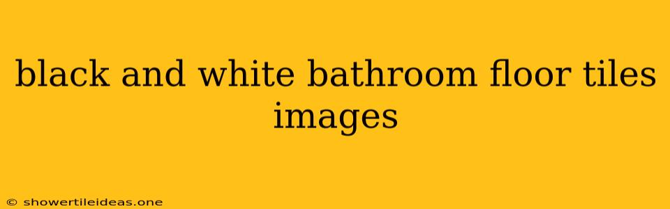 Black And White Bathroom Floor Tiles Images