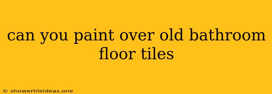 Can You Paint Over Old Bathroom Floor Tiles