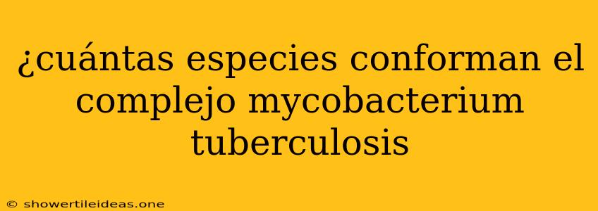 ¿cuántas Especies Conforman El Complejo Mycobacterium Tuberculosis