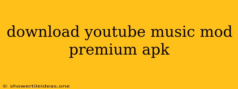 Download Youtube Music Mod Premium Apk