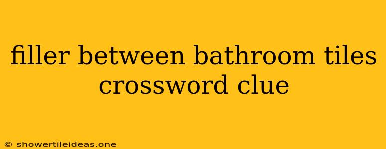 Filler Between Bathroom Tiles Crossword Clue