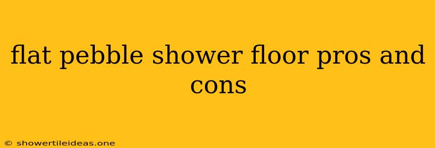 Flat Pebble Shower Floor Pros And Cons