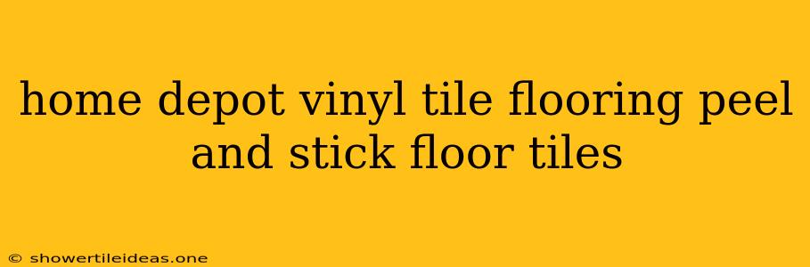 Home Depot Vinyl Tile Flooring Peel And Stick Floor Tiles