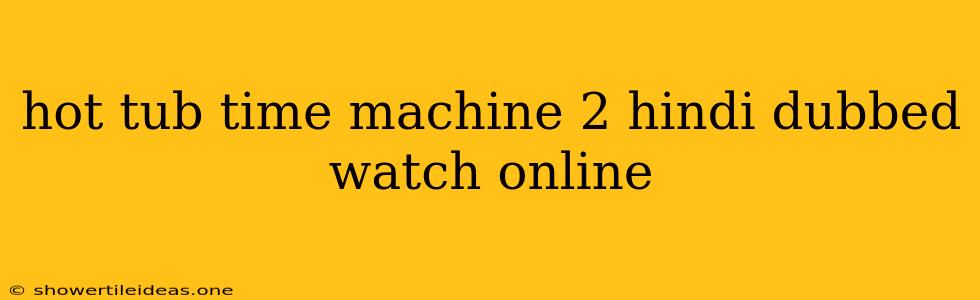 Hot Tub Time Machine 2 Hindi Dubbed Watch Online