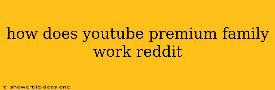 How Does Youtube Premium Family Work Reddit