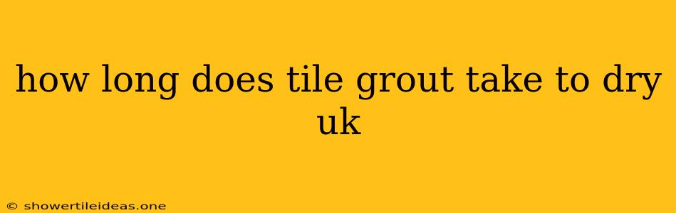 How Long Does Tile Grout Take To Dry Uk