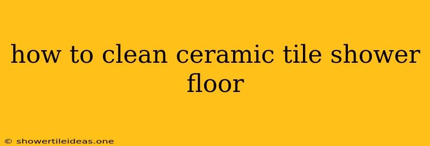 How To Clean Ceramic Tile Shower Floor