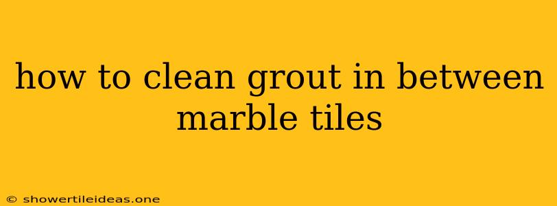 How To Clean Grout In Between Marble Tiles