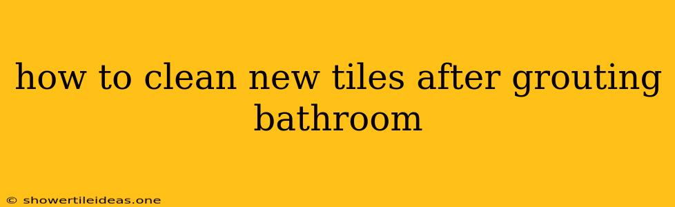 How To Clean New Tiles After Grouting Bathroom