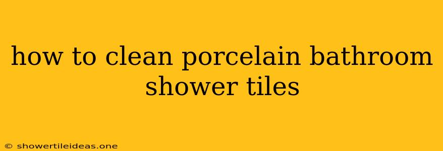 How To Clean Porcelain Bathroom Shower Tiles