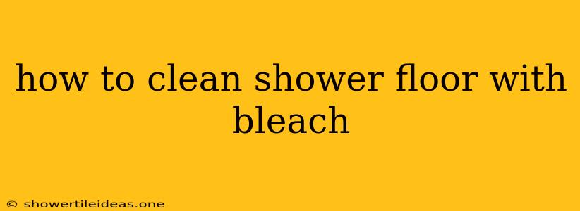 How To Clean Shower Floor With Bleach