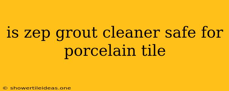 Is Zep Grout Cleaner Safe For Porcelain Tile