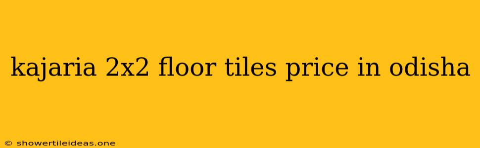 Kajaria 2x2 Floor Tiles Price In Odisha