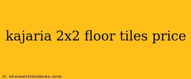 Kajaria 2x2 Floor Tiles Price