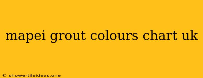 Mapei Grout Colours Chart Uk