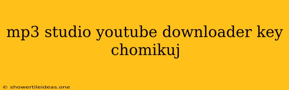 Mp3 Studio Youtube Downloader Key Chomikuj