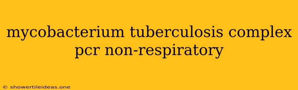 Mycobacterium Tuberculosis Complex Pcr Non-respiratory