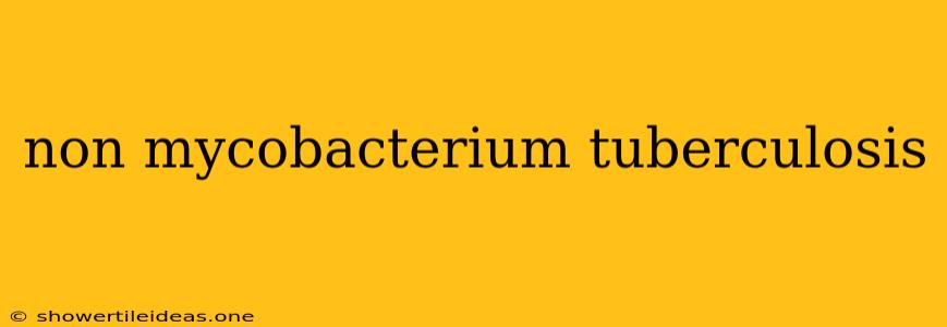 Non Mycobacterium Tuberculosis