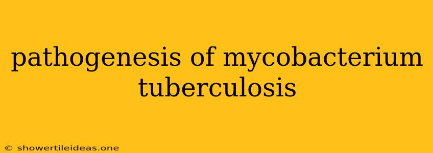 Pathogenesis Of Mycobacterium Tuberculosis