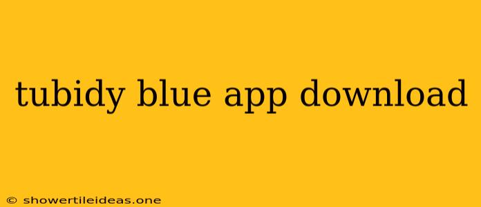 Tubidy Blue App Download