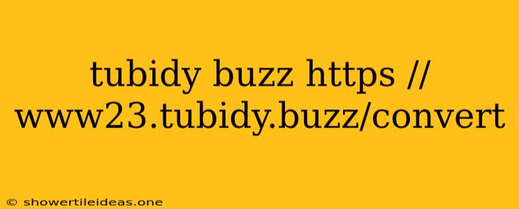 Tubidy Buzz Https //www23.tubidy.buzz/convert