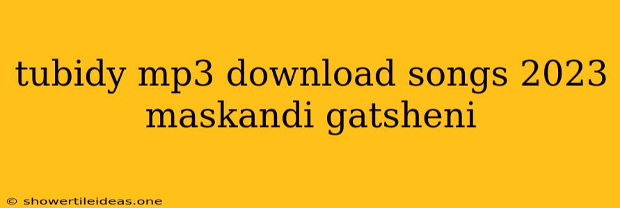 Tubidy Mp3 Download Songs 2023 Maskandi Gatsheni