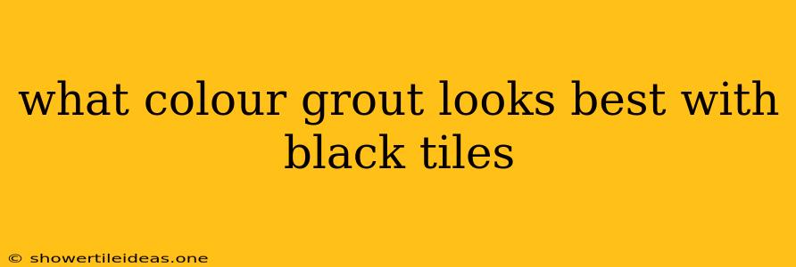 What Colour Grout Looks Best With Black Tiles