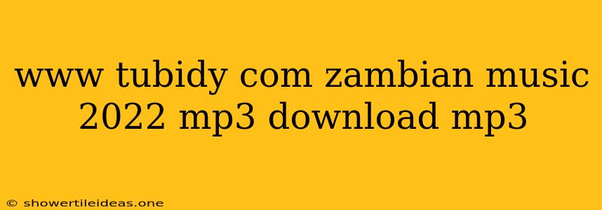 Www Tubidy Com Zambian Music 2022 Mp3 Download Mp3