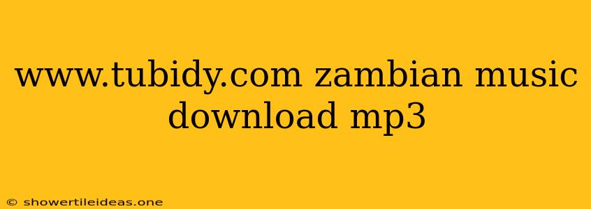 Www.tubidy.com Zambian Music Download Mp3