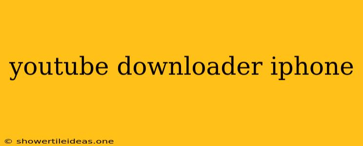 Youtube Downloader Iphone