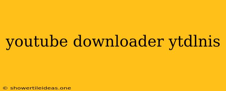 Youtube Downloader Ytdlnis