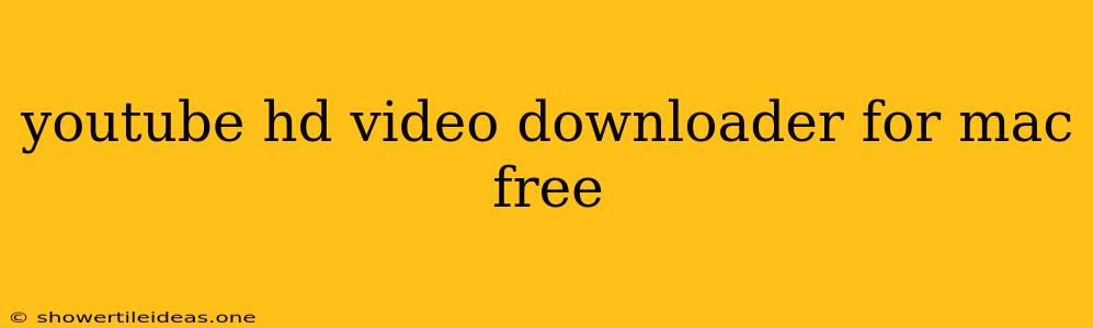 Youtube Hd Video Downloader For Mac Free