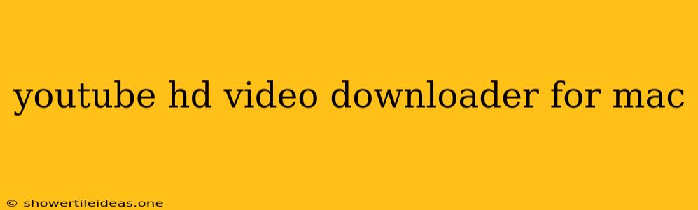 Youtube Hd Video Downloader For Mac