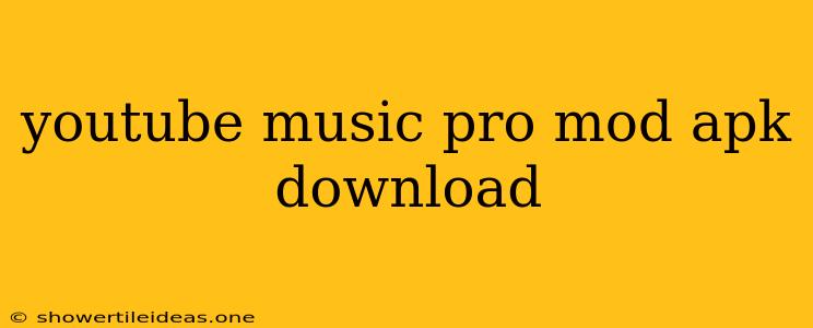 Youtube Music Pro Mod Apk Download