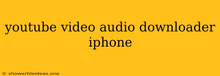 Youtube Video Audio Downloader Iphone